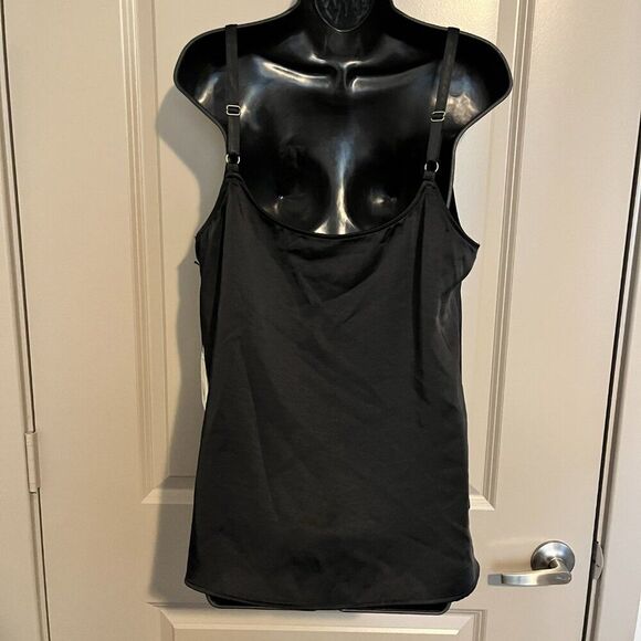 NWT Women's Ava & Viv Black Satin Tank Top - XXL - NWT - Picture 4 of 11
